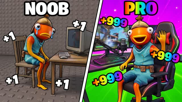 +1 YOUTUBER EVOLUTION ESCAPE PARKOUR — Fortnite Creative map