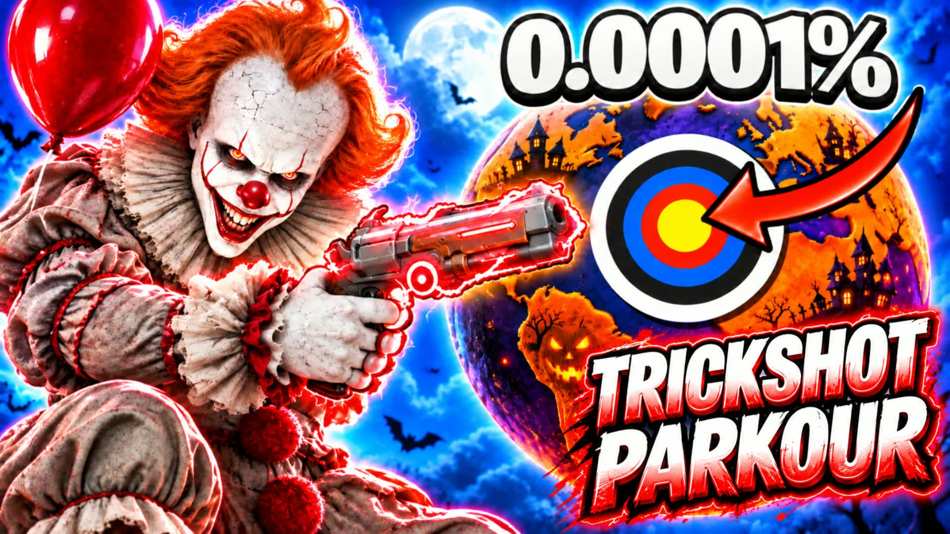 HORROR TRICKSHOT PARKOUR🎯(125 LEVELS) — Fortnite Creative map