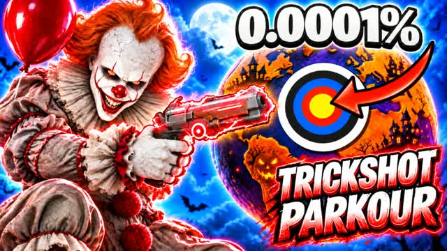 HORROR TRICKSHOT PARKOUR🎯(125 LEVELS) — Fortnite Creative map
