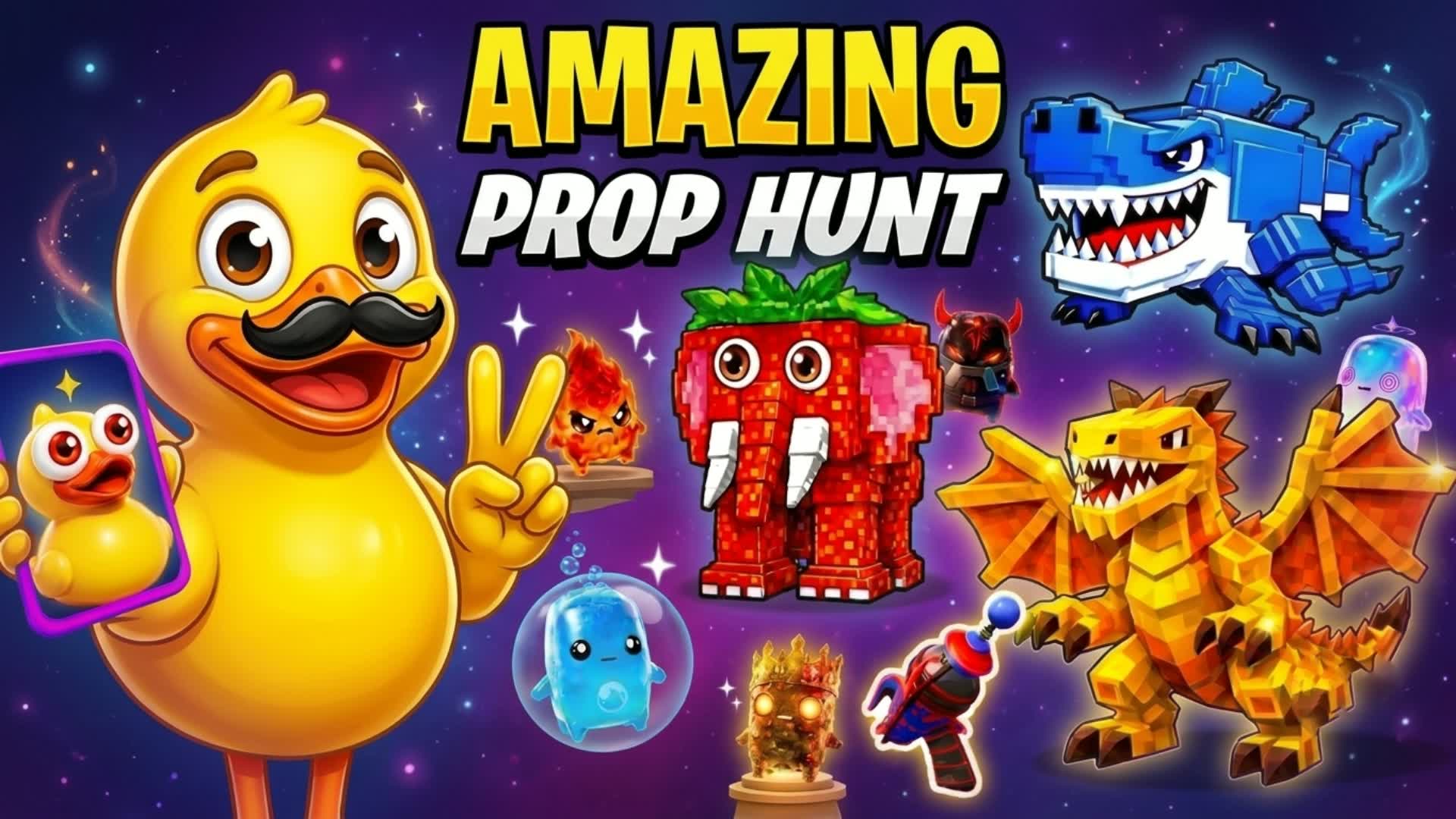 AMAZING PROP HUNT 🧠999🧠 — Fortnite Creative map