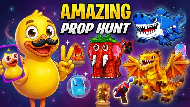 AMAZING PROP HUNT 🧠999🧠 — Fortnite Creative map