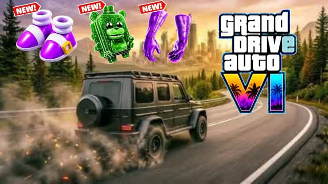 MEGA CARS DRIVING RP 🌴 — Fortnite Creative map cover art