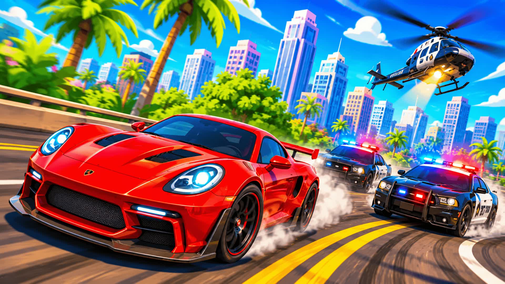 🚗REALISTIC SUPER FFA CAR CITY🚗 — Fortnite Creative map