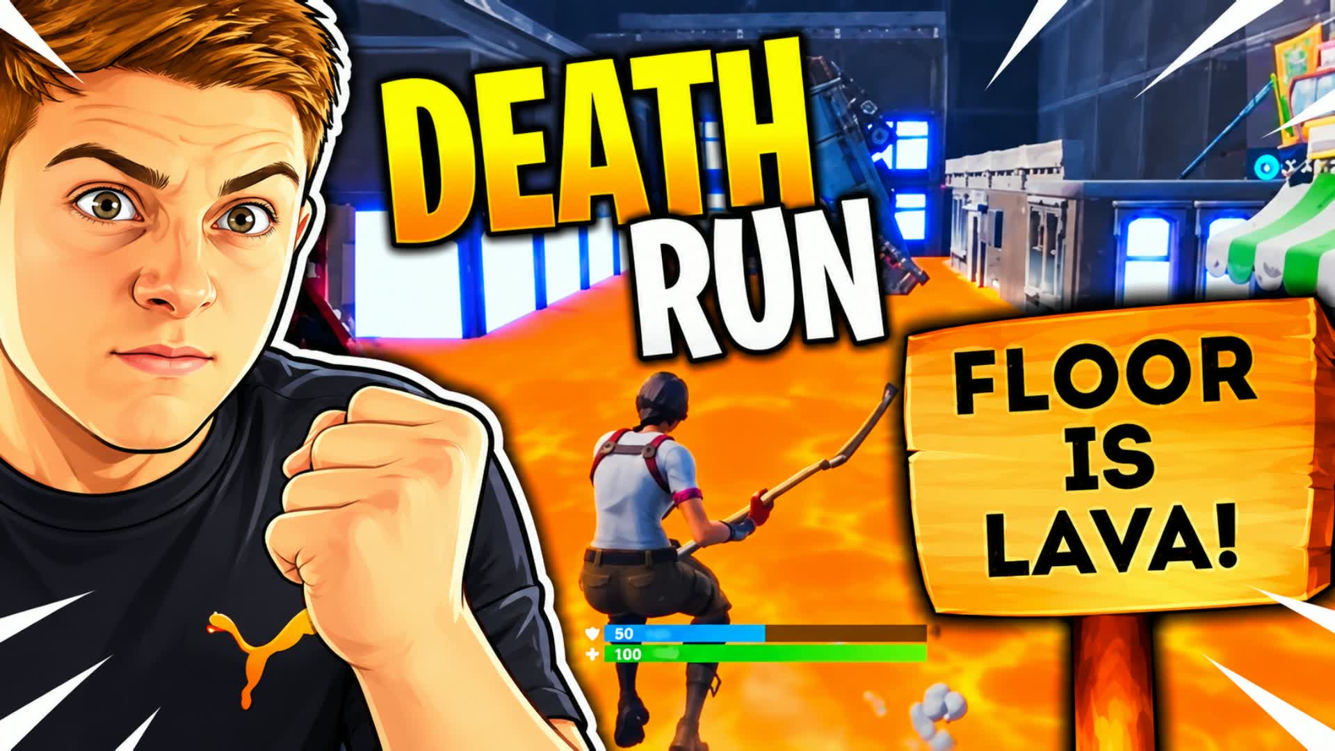 MICH' THE FLOOR IS LAVA REMAKE — Fortnite Creative map