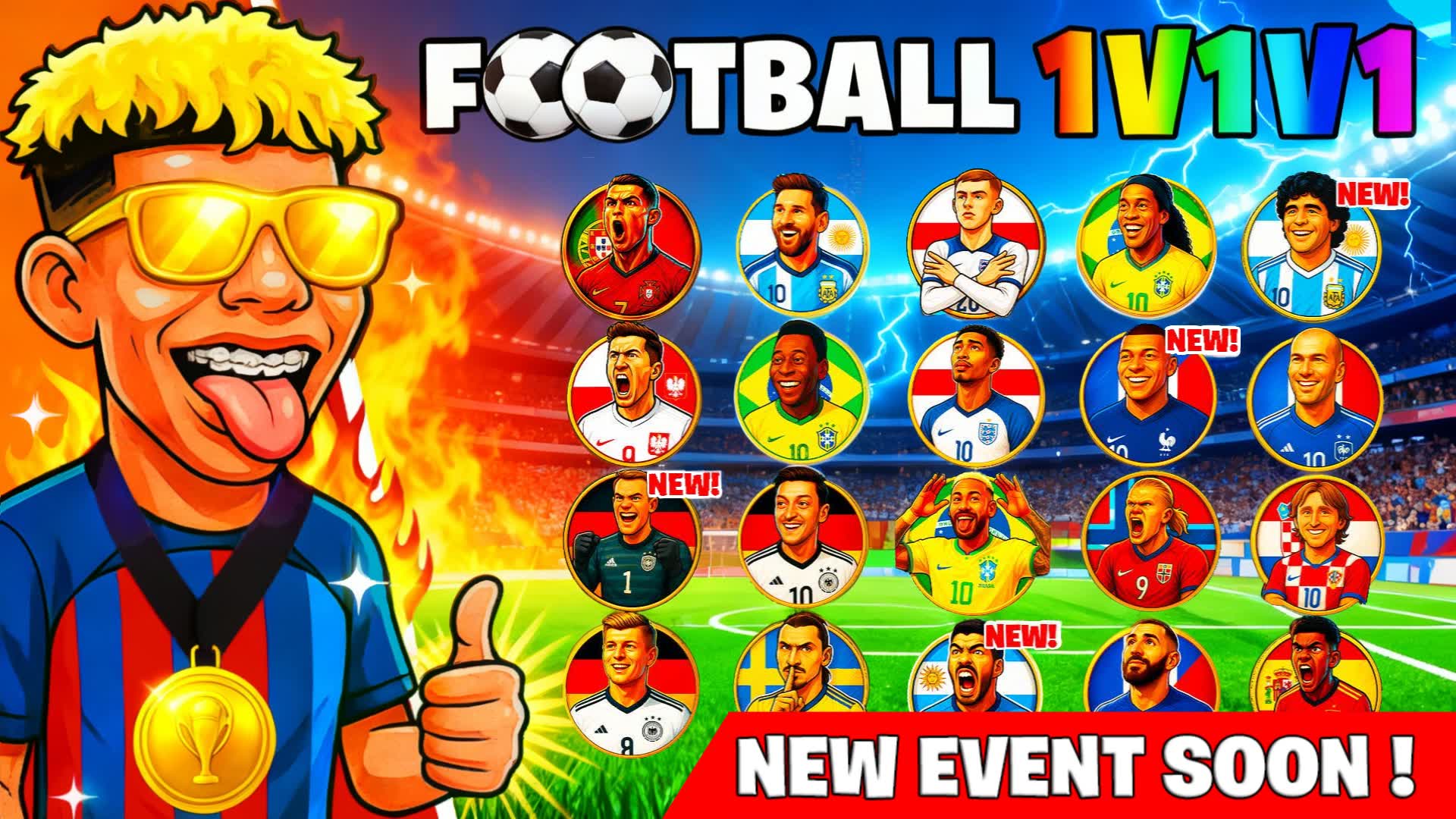 FOOTBALL 1V1V1 RELOAD FFA | SOCCER — Fortnite Creative map