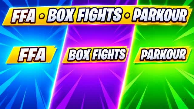 🔥 ULTIMATE FFA • BOX FIGHTS • PARKOUR — Fortnite Creative map