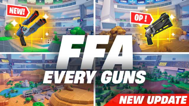 All weapons FFA - ARSENAL — Fortnite Creative map cover art