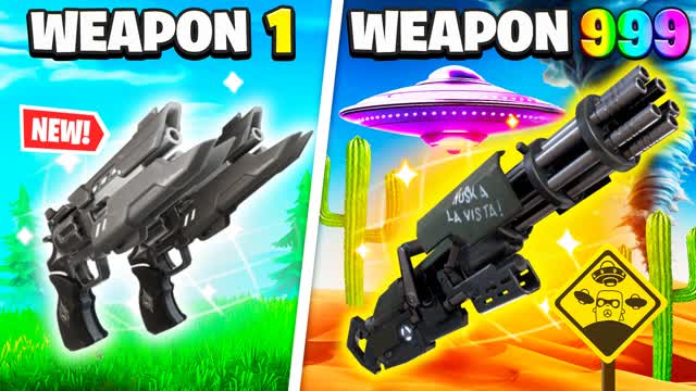 🤠WESTERN GUN GAME 🔫CRAZY EVENTS⭐BOTS🤖 — Fortnite Creative map cover art