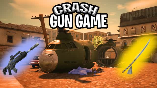 Crash Gun Game — Fortnite Creative map cover art