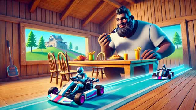 race in the giant's house — Fortnite Creative map