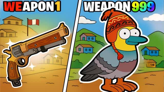 PERU GUN GAME 🔫 ONE SHOT 2.0 — Fortnite Creative map cover art