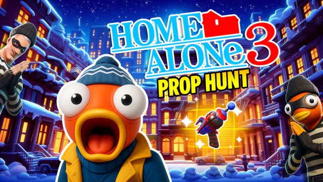 Home Alone 3 Prop Hunt — Fortnite Creative map cover art