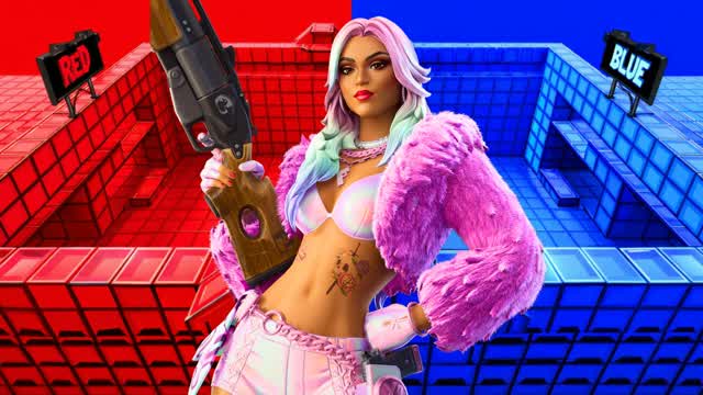 red vs blue b a — Fortnite Creative map
