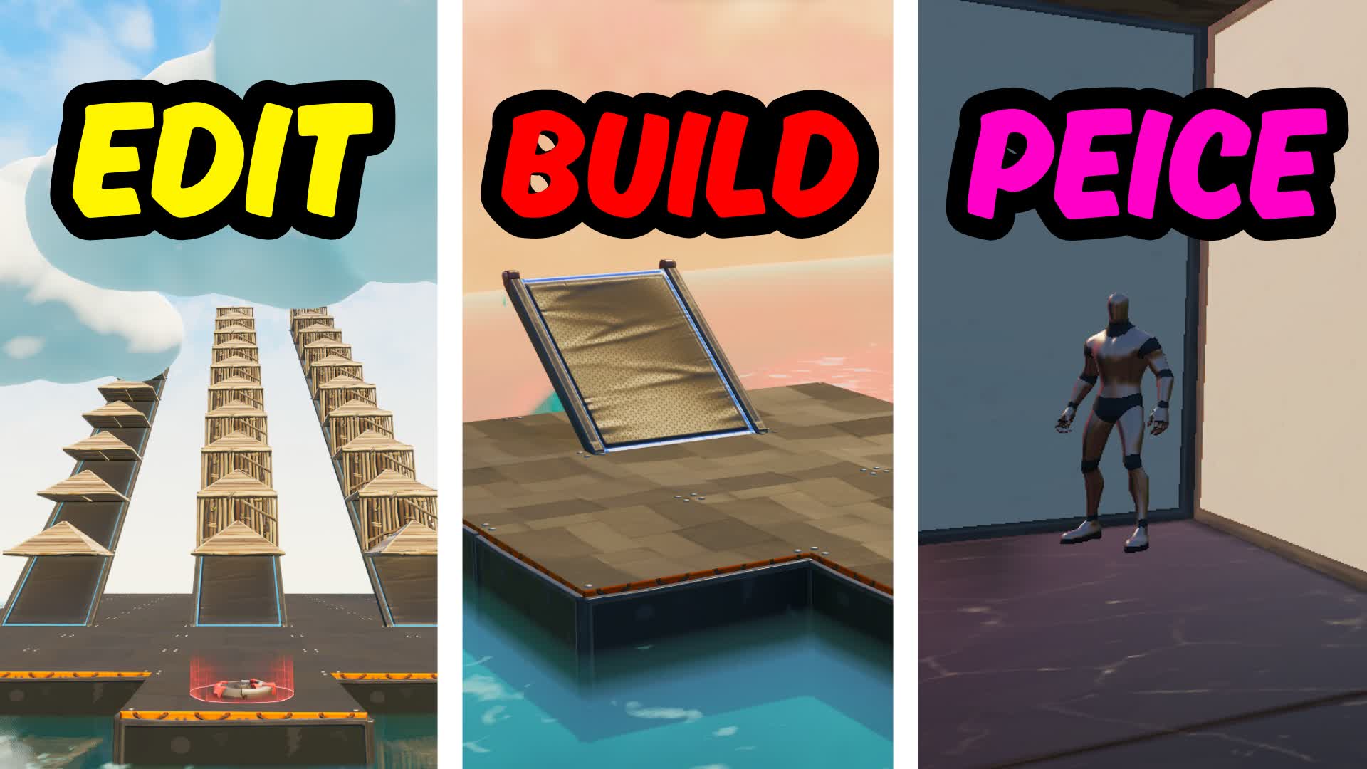 🎯PRACTICE Build, Edit, Piece Control — Fortnite Creative map