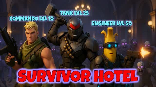 Survival Hotel [RPG] — Fortnite Creative map cover art