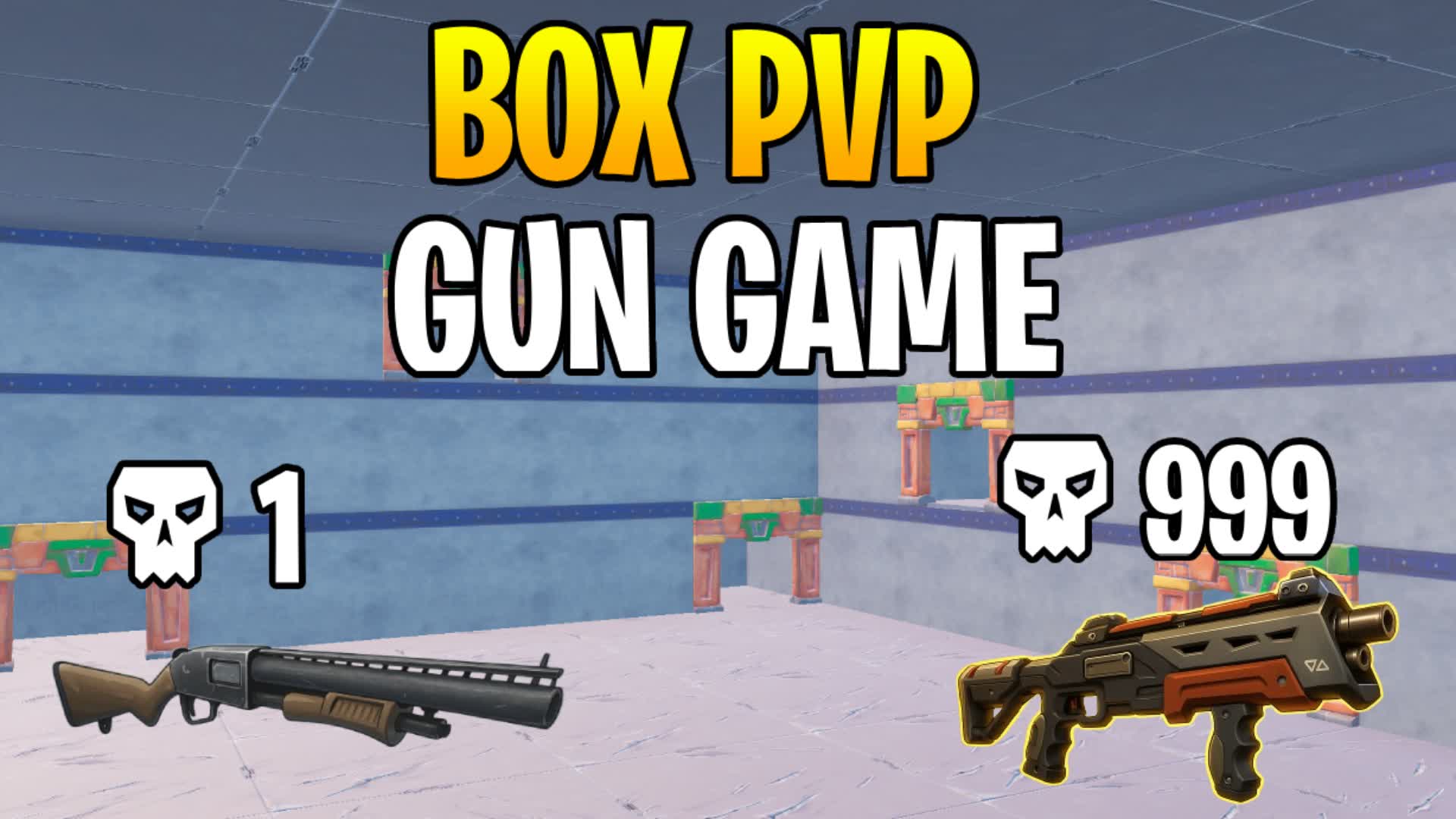 BOXFIGHT GUN GAME — Fortnite Creative map