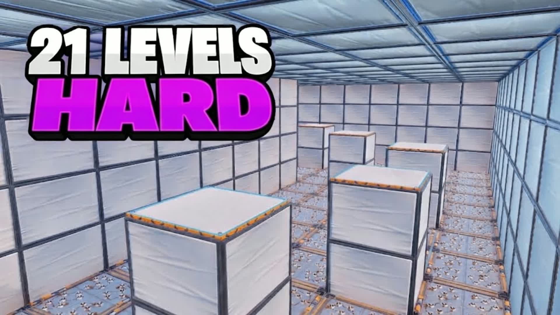 21 Hard Levels Parkour Deathrun β Fortnite Creative map