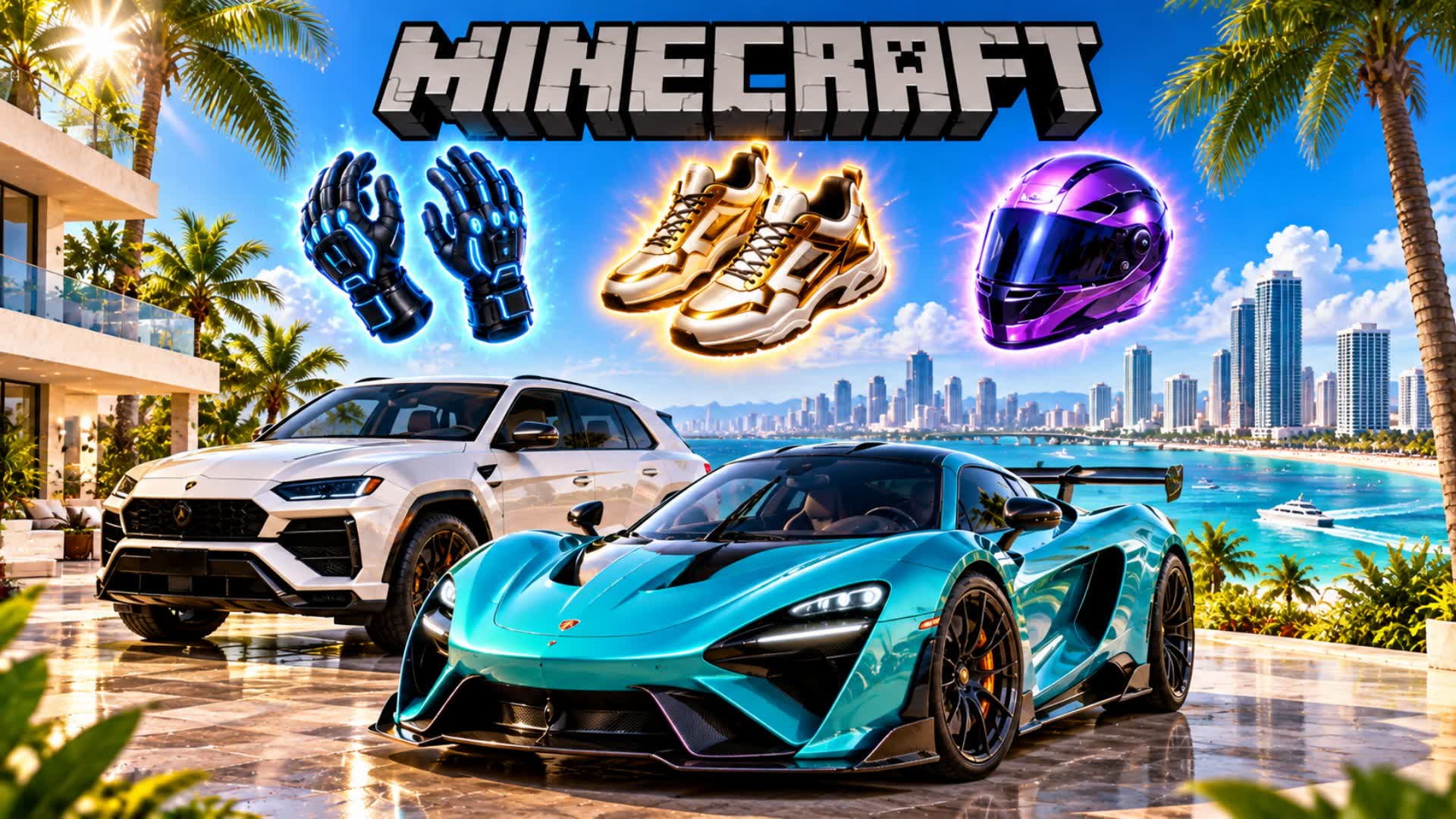 🌴 MIAMI SUPERCAR CITY DRIVE ☀️ — Fortnite Creative map