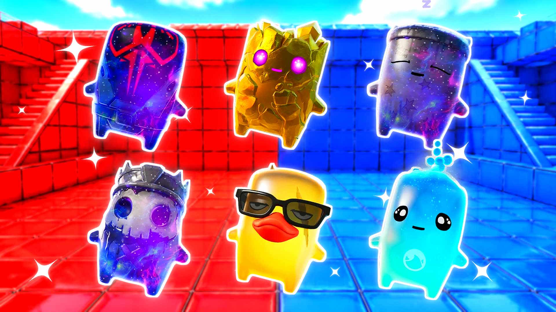 RED VS BLUE SHOT DISCIPLINE 🔴🔵 — Fortnite Creative map
