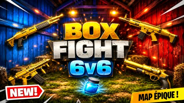 BOX FIGHT 6V6 (NO DELAY) — Fortnite Creative map cover art