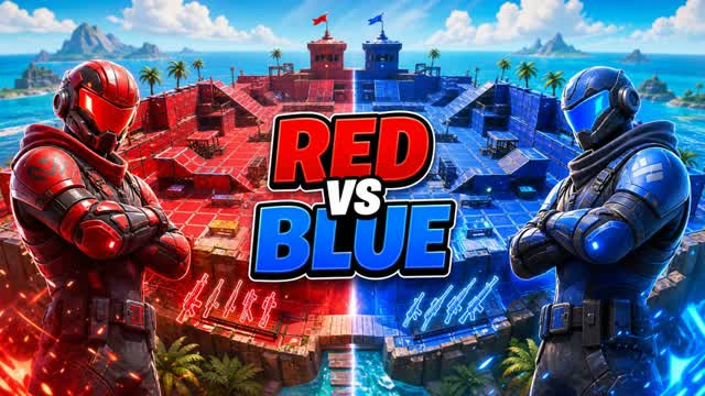 RED vs BLUE BM RV HUG — Fortnite Creative map