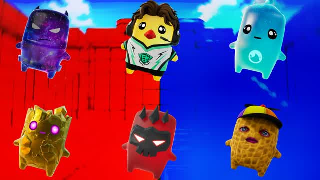 RED VS BLUE  SNAGEEDD — Fortnite Creative map cover art