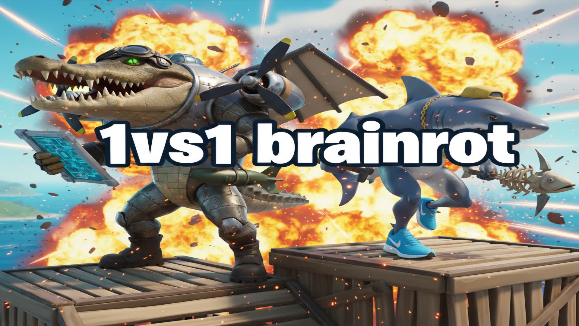 Brainrot 1 vs 1 — Fortnite Creative map