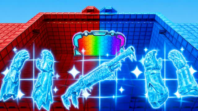 RED VS BLUE 🔴🔵 SPRITE BRAINBOT RVB — Fortnite Creative map cover art