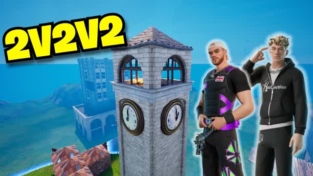 Final Zone 2v2v2 ⭐المنطقة النهائية — Fortnite Creative map cover art