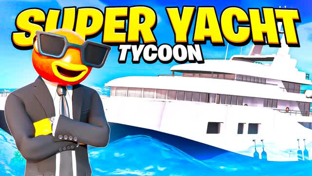 SUPER YACHT TYCOON 🌊 — Fortnite Creative map cover art