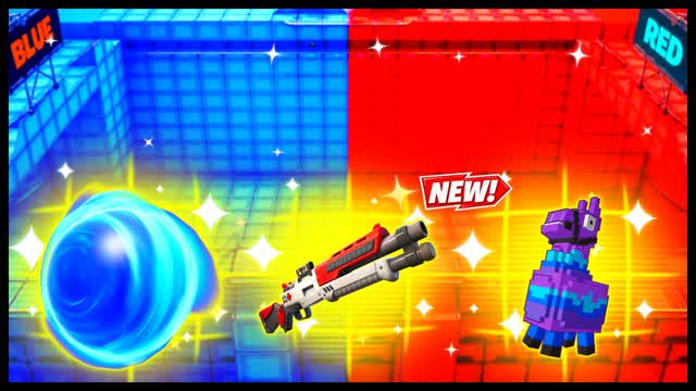 RED VS BLUE ONE CLEAR MOVE 🔴🔵 — Fortnite Creative map cover art
