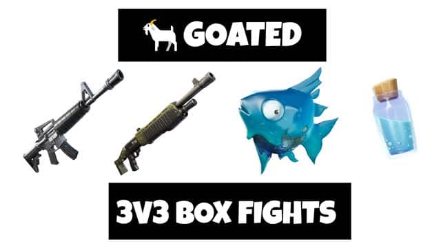 Goated Box Fight (3V3) 🐐📦 — Fortnite Creative map cover art