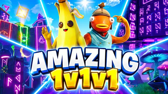 🔫 AMAZING 1v1v1 🔫 — Fortnite Creative map cover art