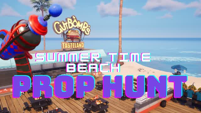 Summer Time Beach Prop Hunt — Fortnite Creative map cover art