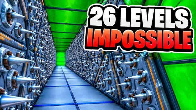 IMPOSSIBLE PARKOUR ⚠️ 4904 DEATHRUN 26L — Fortnite Creative map