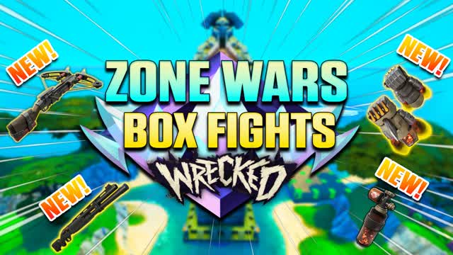 WRECKED Zone Wars and BoxFights ⭐ — Fortnite Creative map cover art