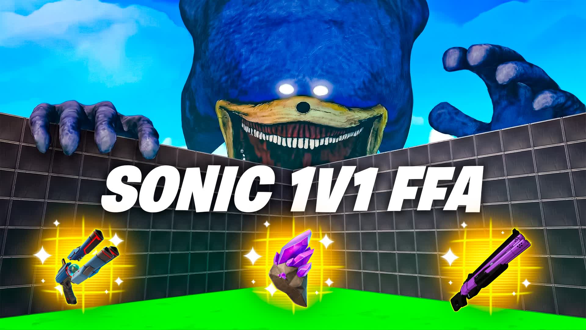 SONIC EXE FFA - Sprites & All Guns — Fortnite Creative map