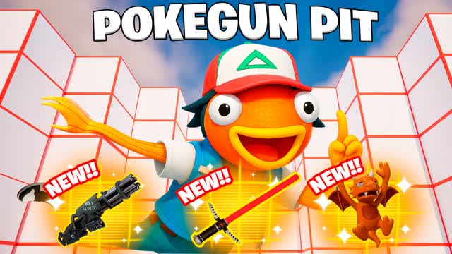 POKEGUN PIT - FREE FOR ALL — Fortnite Creative map cover art