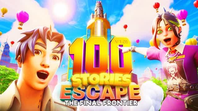100 Stories Escape — Fortnite Creative map cover art