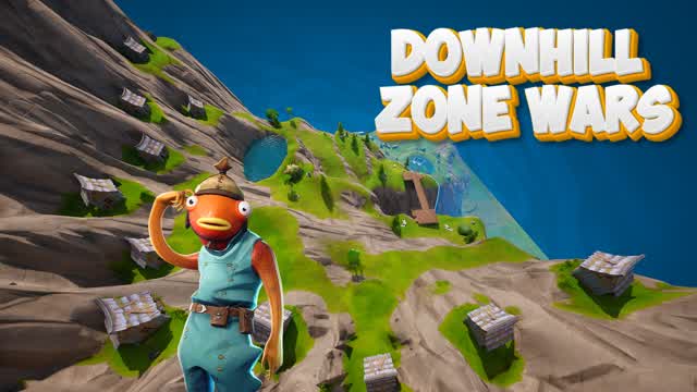 Downhill Zone Wars — Fortnite Creative map cover art