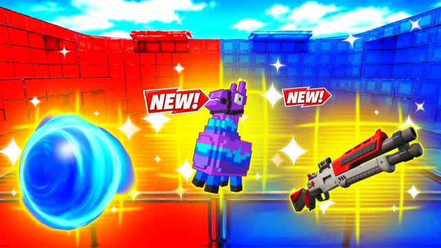 RED VS BLUE NEW LOOK 🔴🔵 — Fortnite Creative map cover art