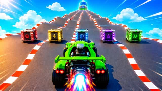 CRASH MEGA RAMP DRIVE 🎯 — Fortnite Creative map