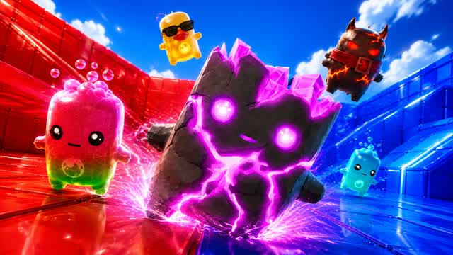 RED VS BLUE POWER RUSH 🔴🔵 — Fortnite Creative map