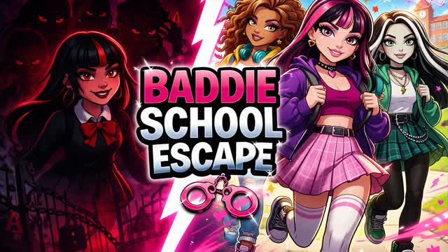 Baddie School Escape [HORROR] — Fortnite Creative map cover art