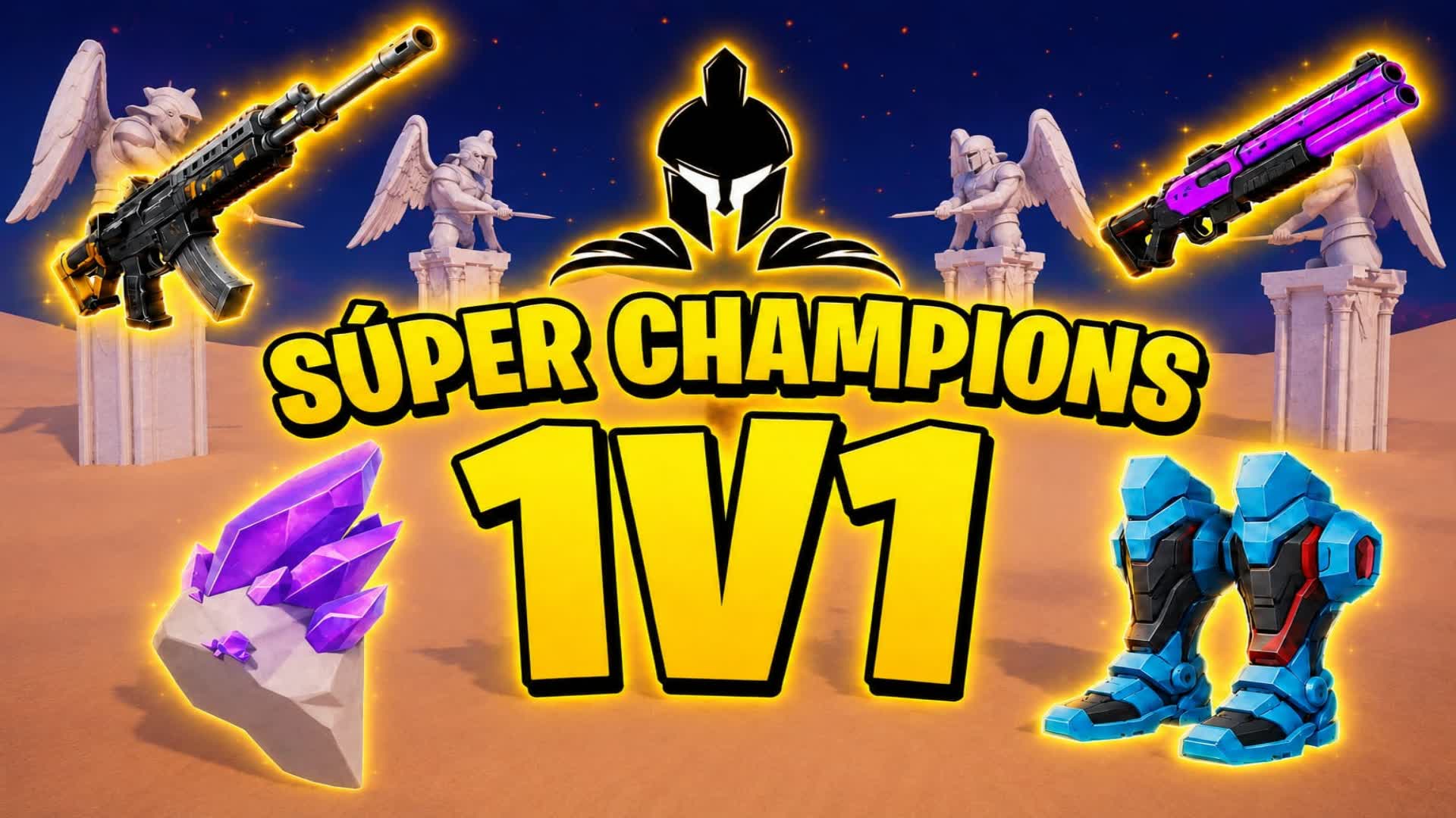 SUPER CHAMPIONS 1V1  🌀 سكرمز العاصفه — Fortnite Creative map