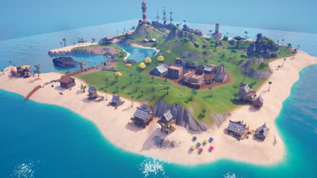 SHADY ISLAND: A Free-for-All Looter — Fortnite Creative map