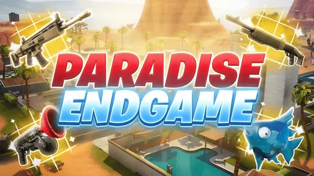 PARADISE ENDGAME 🌴 [ZONE WARS] — Fortnite Creative map cover art