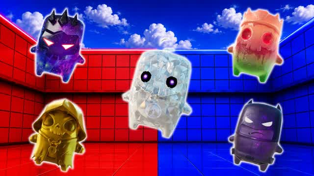 RED VS BLUE 🔴🔵 UNCOMMON! — Fortnite Creative map cover art