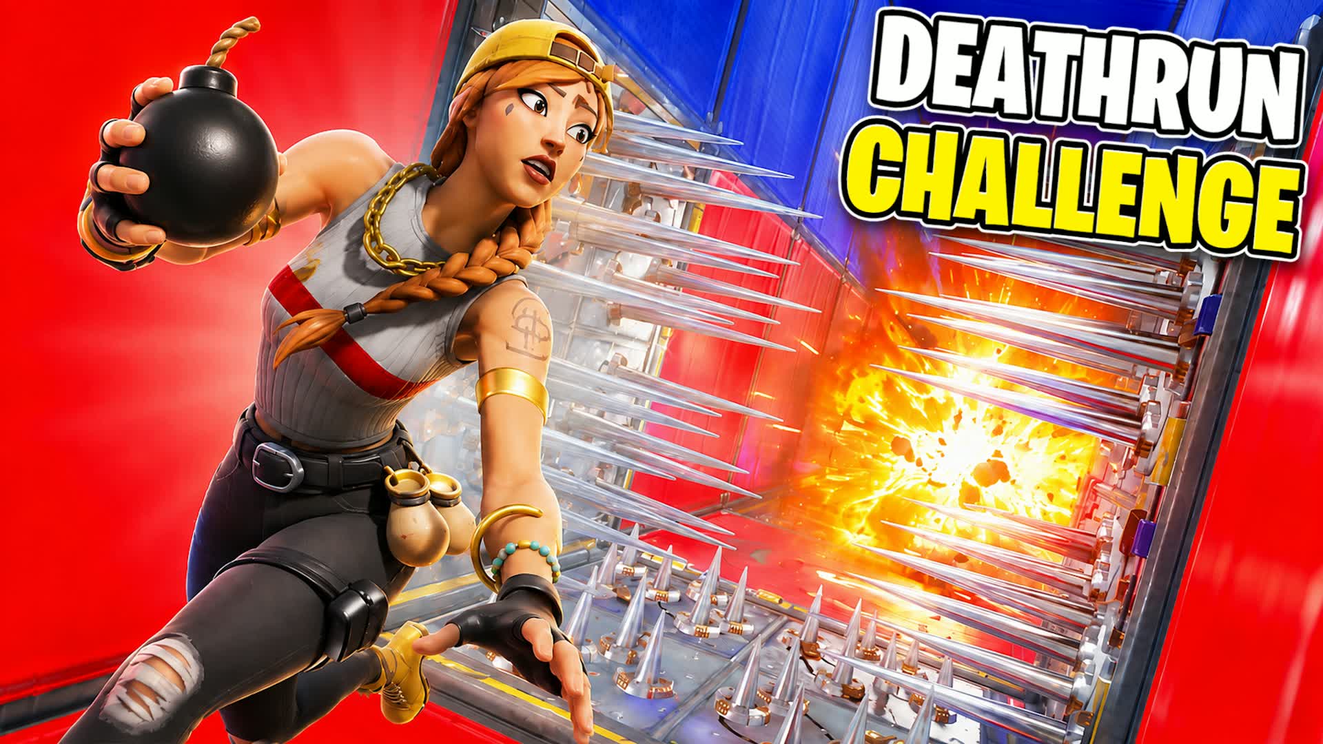 The DEATHRUN CHALLENGE 💀 — Fortnite Creative map