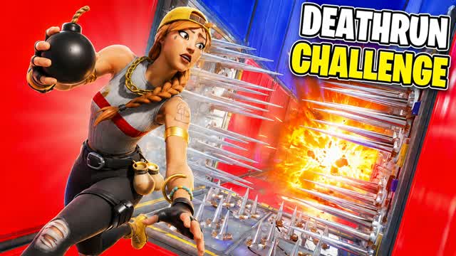 The DEATHRUN CHALLENGE 💀 — Fortnite Creative map cover art